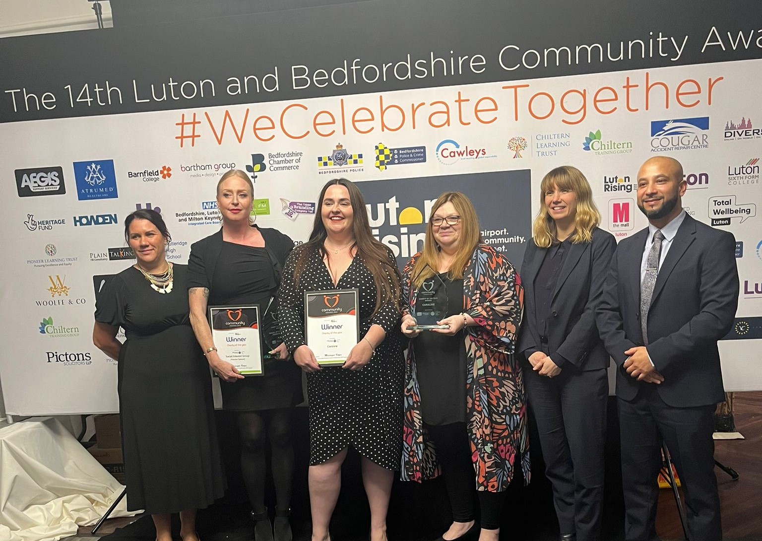 Caraline Eating Disorder Services Honoured with Two Luton & Bedfordshire Community Awards