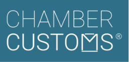 Chamber Customs stacked white and turquoise RegisteredTrademark_rgb